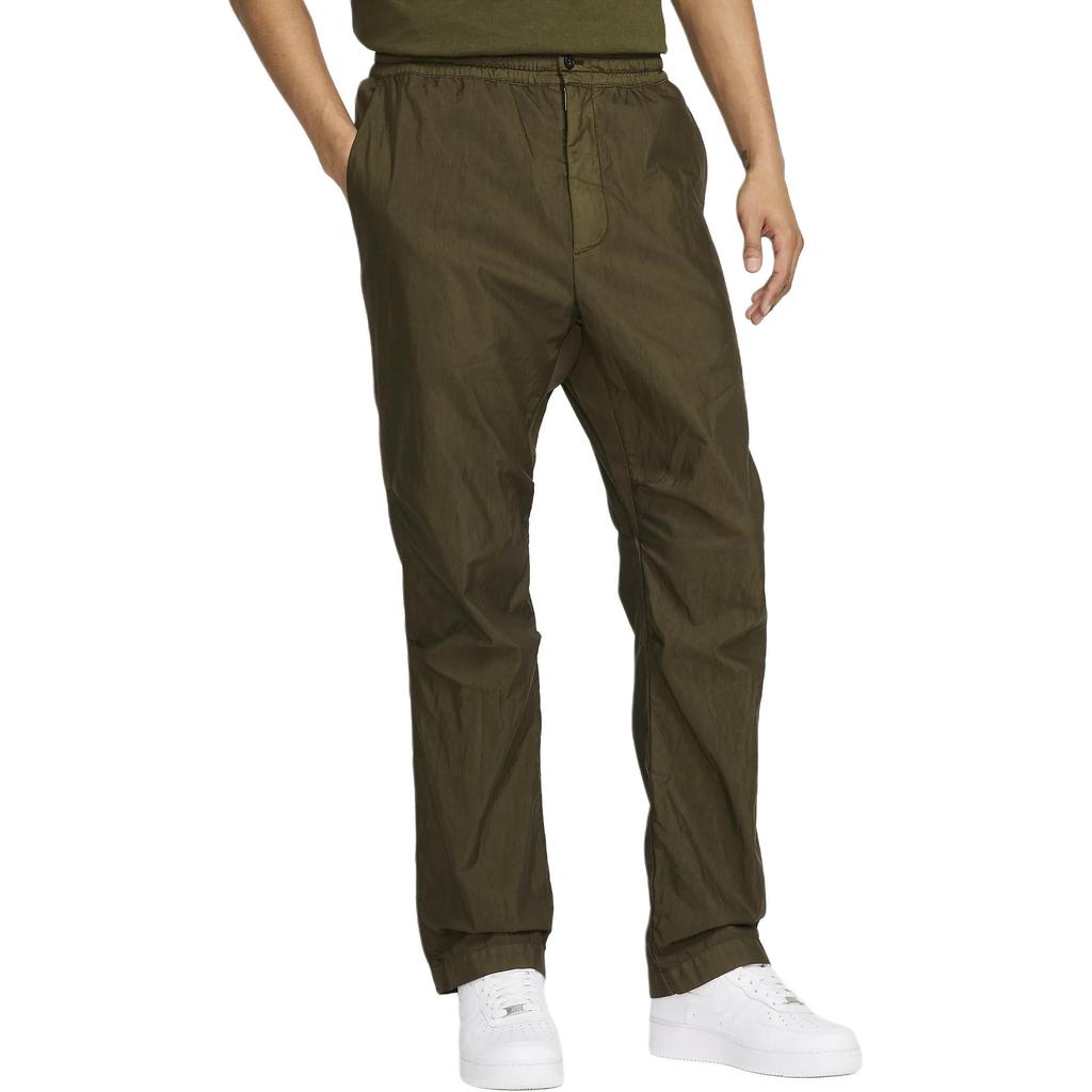 Nike Every Stitch Considered Solid Color Simple Comfortable Straight Leg Casual Pants Men Bottoms Olive-Green FQ0272-355