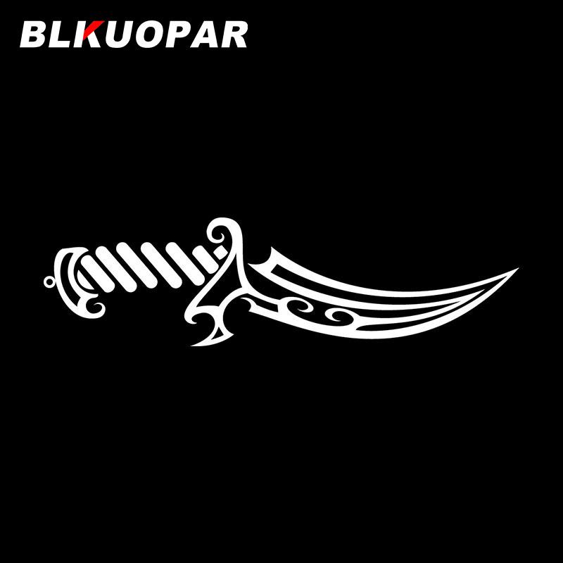 BLKUOPAR Knife Tribal Car Stickers Vinyl Graphics Laser Decals Occlusion Scratch Holographic Sunscreen Creativite Car Protector