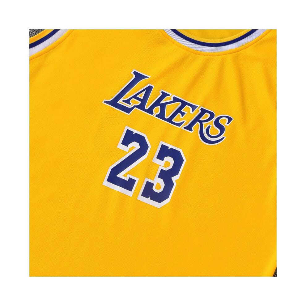 James Jersey No. 23 Lakers Children's Basketball Uniform Set
