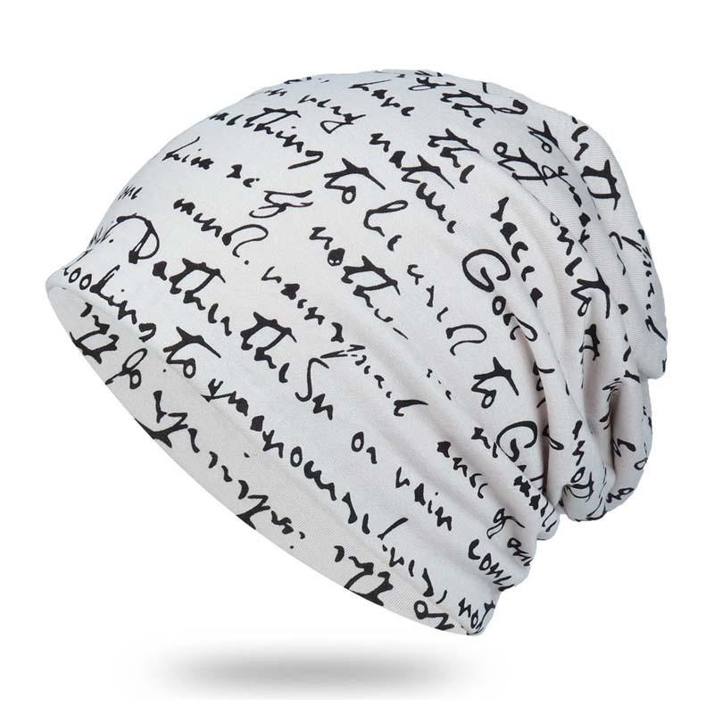 Hip Hop Letter Knit Beanie With Breathable Polyester For Adults Spring Autumn Wear