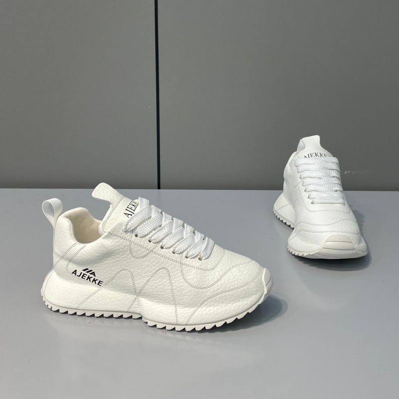 

Men’s Black Running Shoes Casual Sport Shoes Outdoor White Basketball Shoes Plus Size Sneakers EU: 46 слонова кістка