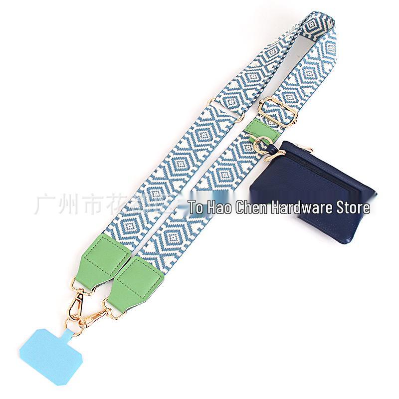 

Versatile Rhombus Phone Strap with Coin Purse - Adjustable for Shoulder or Crossbody Wear