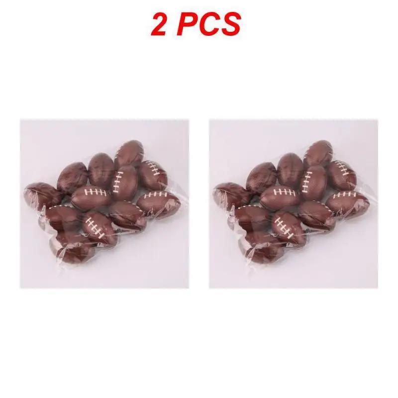 1/2PCS Mini Foam Rugby Non-inflatable Ball for Children Game Ball Small American Football Child Toys Anti-stress Soccer Squeeze