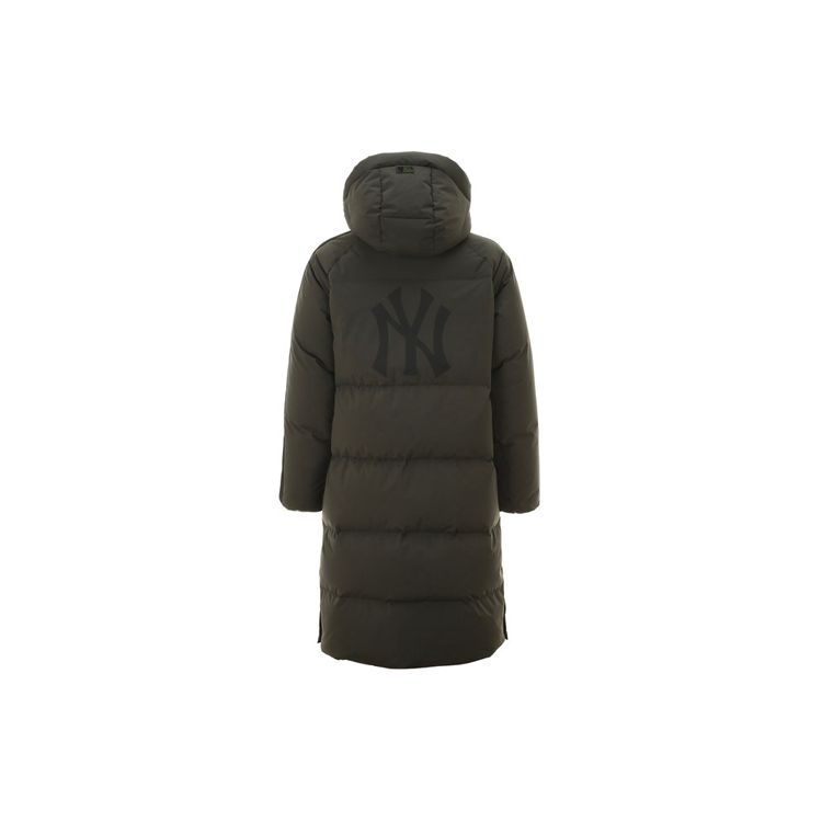 MLB Embroidered Long Quilted Down Jacket Unisex Jacket Army-Green 31DJS2961-50K