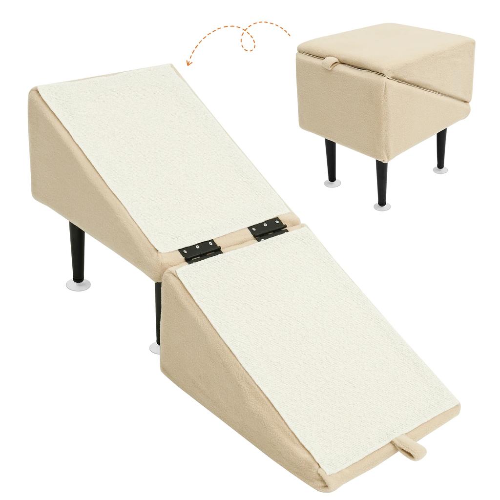 Skládací rozdělený otoman Psí rampa Sedátko Štěněcí schůdky Žebřík Psí rampa Stolička Bezpečnostní Kočka Pes schůdky pro lezení na gauč pohovku postel auto