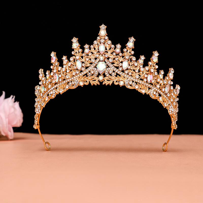 Bride's Crown Headband Wedding Korean Birthday Gift Adult Gift Crystal Crown Princess Dress Hair Accessory