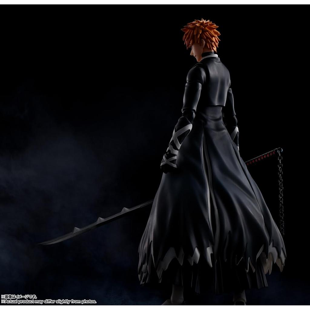 BLEACH Războiul cu sânge de o mie de ani Ichigo Kurosaki - Bankai Tensa Zangetsu - TAMASHII NATIONS SH. Figurină articulată din PVC Figuarts 155mm