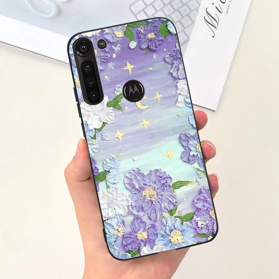 For Motorola Moto G8 Power Case XT2041-1 XT2041-3 Cover Fashion Marble Flower Soft Slim Phone Funda For Moto G 8 G8 Power Bumper