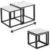 Praven White Marble Coffee Tables