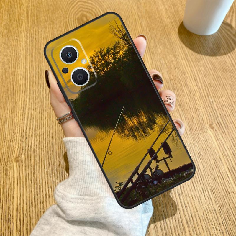 Fishing Rod Funda For OPPO Reno 13 F 14F 12F 11F 8T 7 8 Lite 10 11 12 14 OPPO Find X5 X6 X8 X9 Pro Case