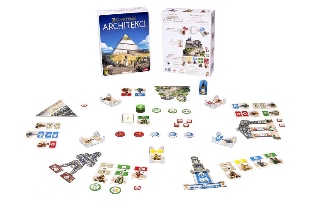 Architects of the 7 Wonders of the World. Board Game. Rebel