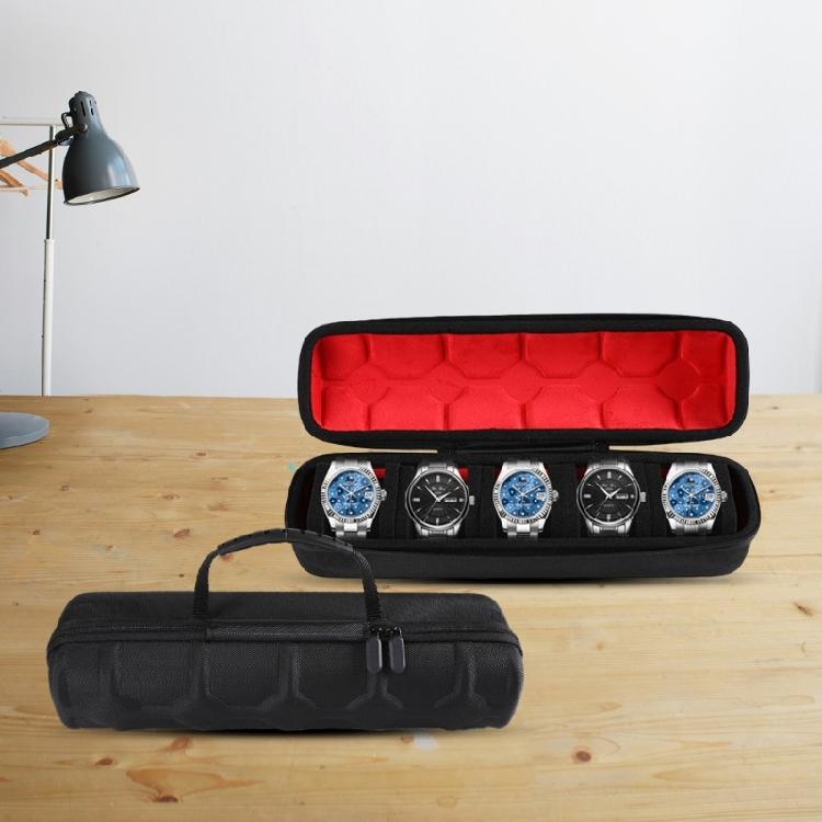 5 Slot Jewelry Watch Travel Case Organizers Coin Bag Wristwatch Box Waterproof Portable Storage Box Shockproof Pouches
