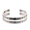 ANENJERY Stern Muster Armband Armreifen Für Frauen Männer Einfache Klassische Retro Beliebte Thai Silber Schmuck