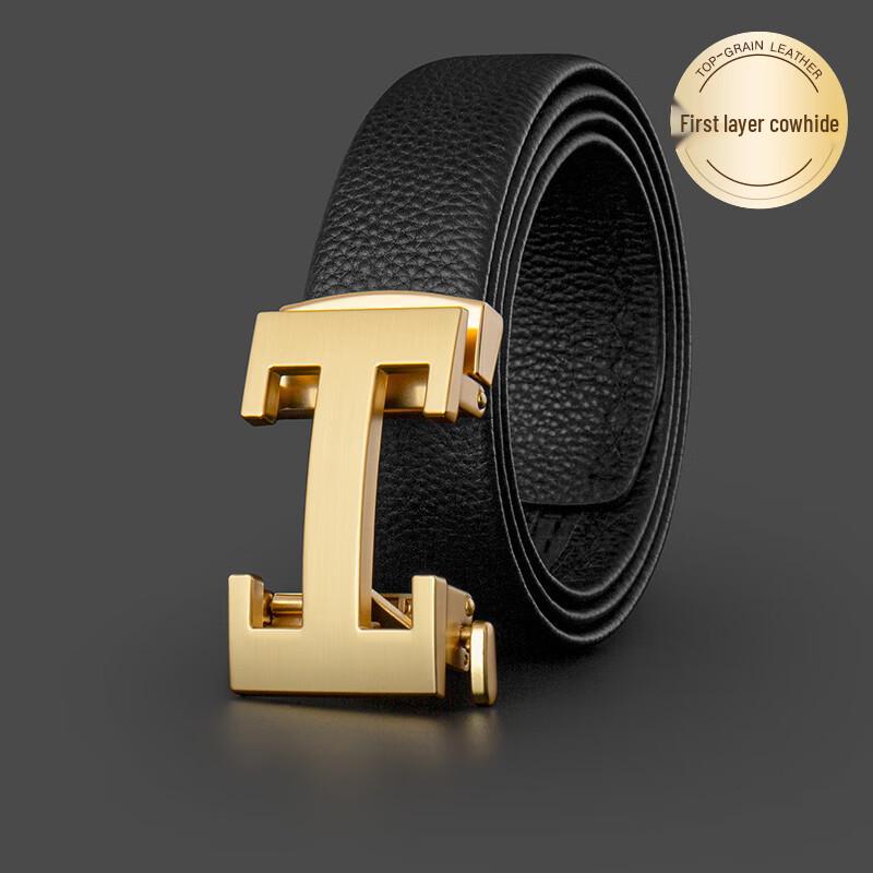 COW Heren Echt Leer Automatische Gesp Riem