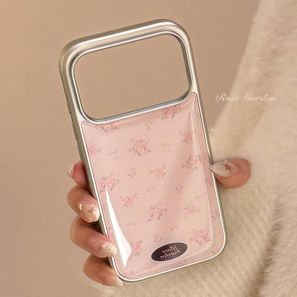 Pink Rose Floral Phone Case for iPhone 17 and iPhone 17 Pro Max