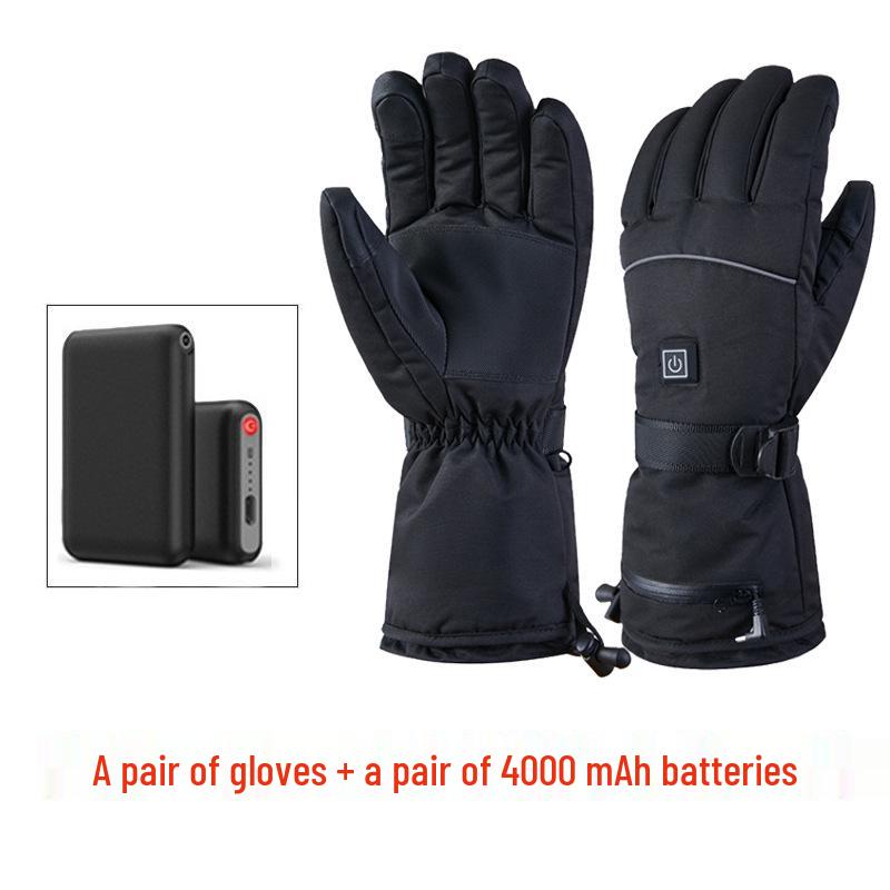 Waterproof Heated Winter Gloves for Riding, Skiing, and Outdoor Activities