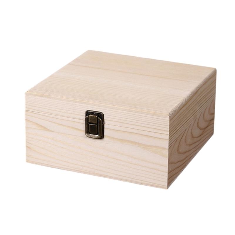 Reusable Pine Storage Box For Wedding Celebration Bridesmaid Gifts And Small Item Organization Jewelry Organiser