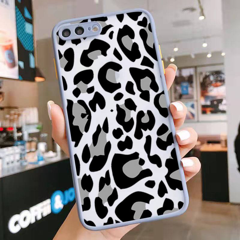 Iphone 11 Leopard Case Zebra Cow Stripe Pattern Print Transparent Phone Cases For Iphone 11 13 12 7 8 Plus Mini X Xs Xr Pro Max