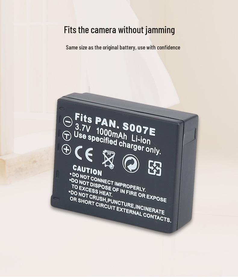 S007 Battery for Panasonic TZ1-TZ30 Cameras