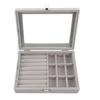 Solid Color Jewelry Box Detachable Necklace Storage Box Portable Jewelry Storage Case  Travel