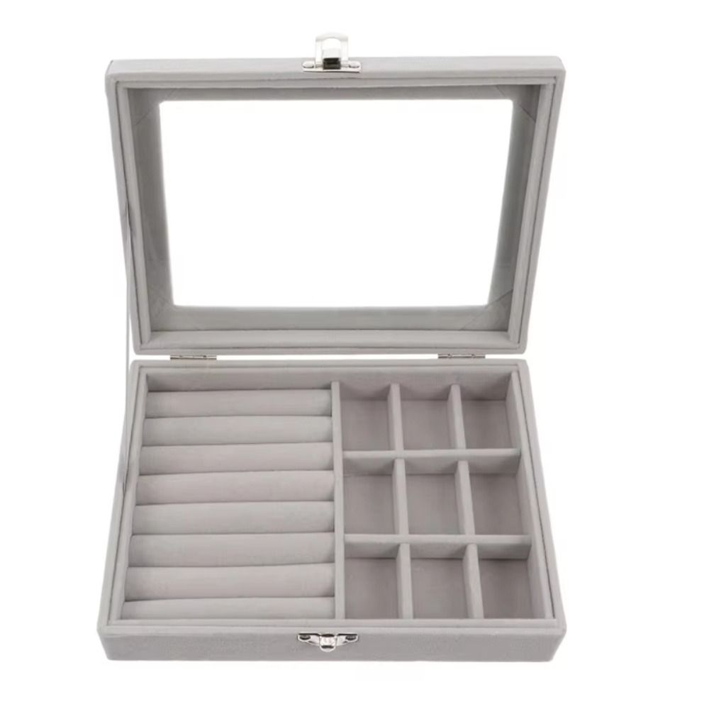 Detachable Jewelry Box Solid Color Necklace Storage Box Portable Jewelry Storage Case  Gift