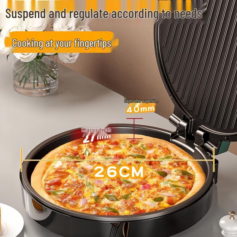 Home Electric Griddle: Double-Sided Heating Pancake & Crepe Maker with Deepened Frying Pan