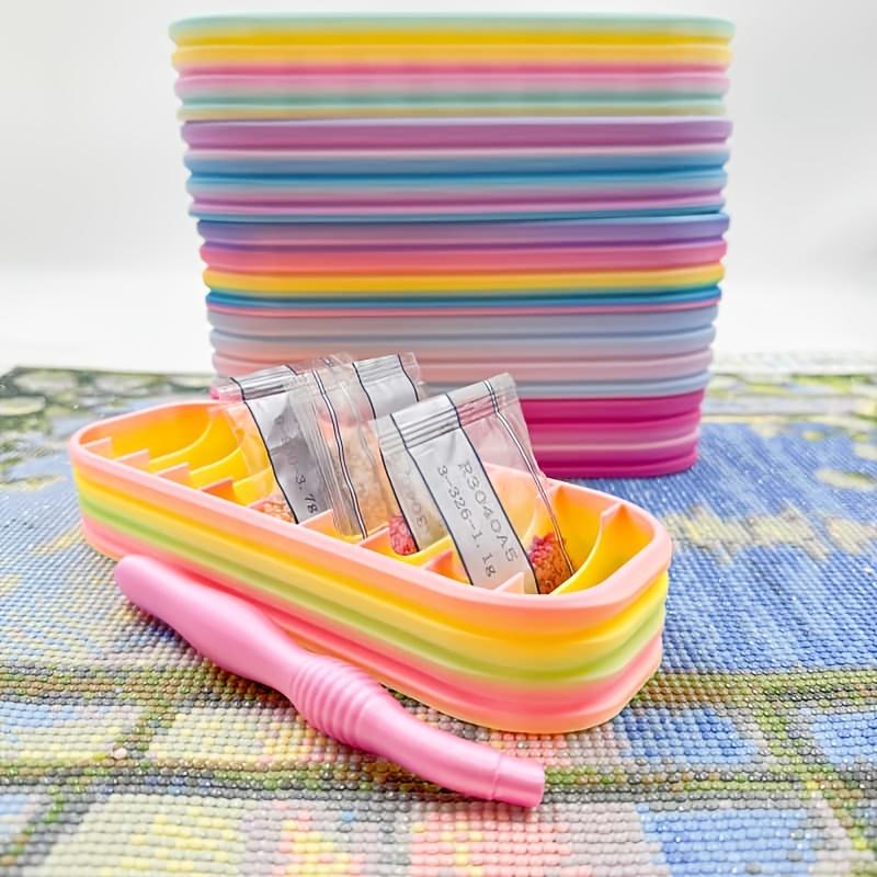 10-Hole Diamond Painting Storage Organizer Box – Includes Diamond Pen &Storage Bags,Essential Accessory for Crafters&Enthusiasts