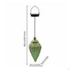 Wrought Iron Solar Lantern Outdoor LED Weather Resistant Decorative Garden Hanging