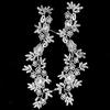 Polyester Light Embroidery Lace Symmetrical Clothing Lace Accessories Water-soluble Hollow Embroidery Flower Strip Cloth Sticker