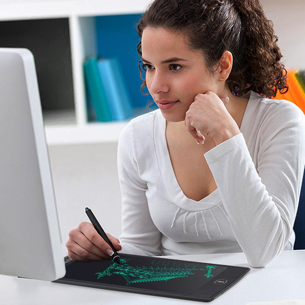 10-calowy LCD Pad do pisania Zmazywalny Wielokrotnego użytku Elektroniczna Tablica do pisania Rysowania Bazgrania ze Stylusem dla Dzieci Dorosłych Niebieski