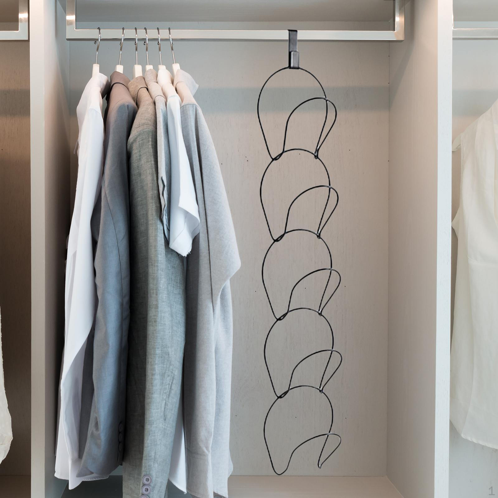 Решение для хранения кепок и аксессуаров устанавливаемое на дверь чёрный 1090₽