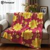 Yellow Daisy Ultra Soft Sherpa Fleece Blanket Fluffy Warm Halloween Cozy Throw for Sofa Couch Bedroom Gift All Season