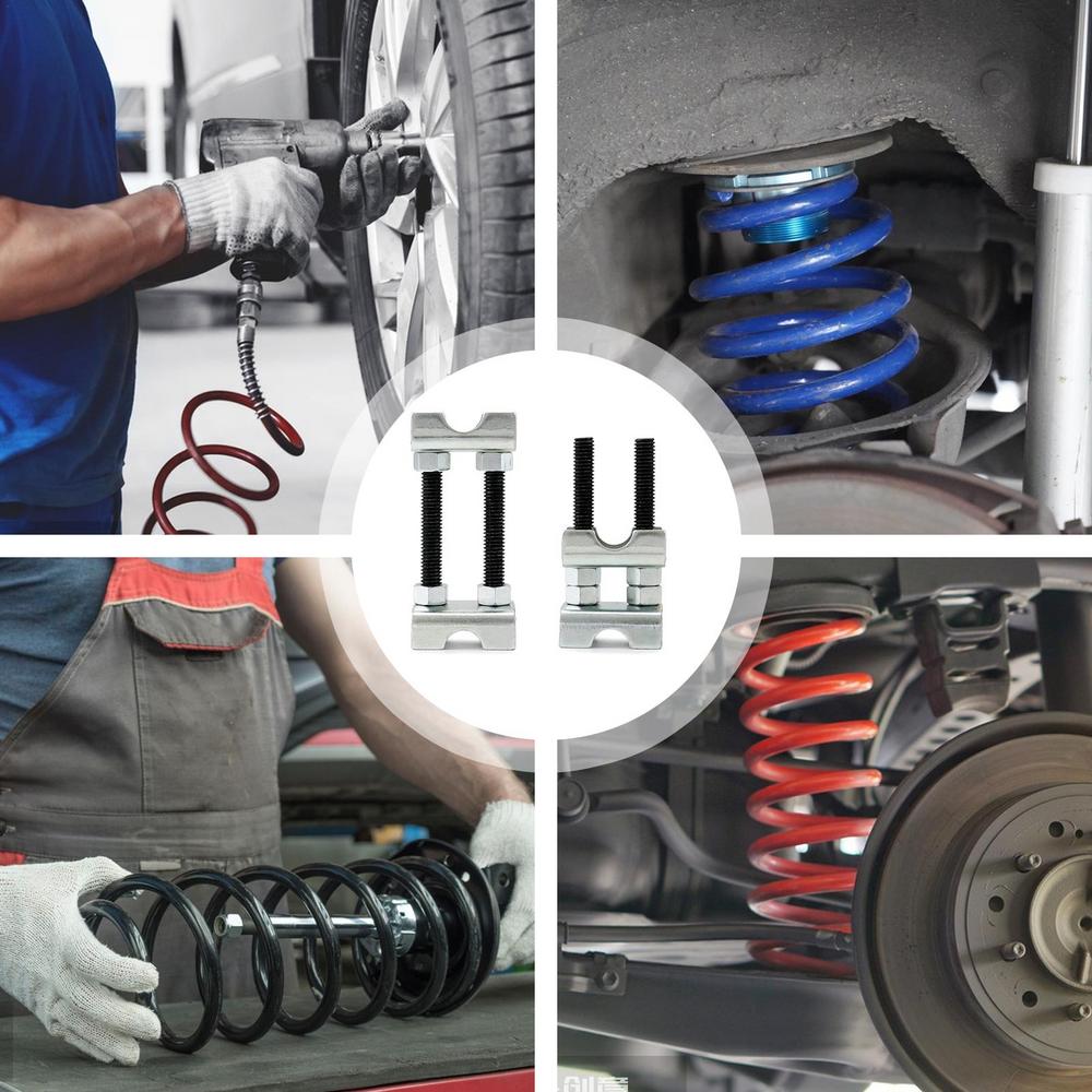 Compressor de mola helicoidal de 1 a 2 polegadas, espaçador de mola helicoidal, amortecedor, 2 peças, ferramenta manual de ajuste automotivo para remoção em carros e caminhões.
