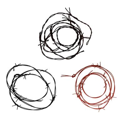 2M Artificial Thorn Vine False Plastic Decors Craft Projects Garland with Barbed Wire For Halloween Party Theater Props