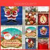 Cheerful Christmas Shower Curtain Featuring Santa Claus And Snowman For Festive Bathroom Decor