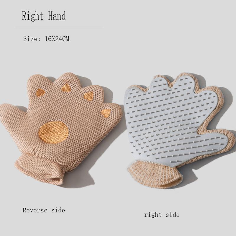 

Перчатки для чистки домашних животных 1 шт., для купания кошек и собак, для ухода за ними, для массажа, для разглаживания, для удаления пуха, для расчесывания липких волос, для липких домашних животных розовый