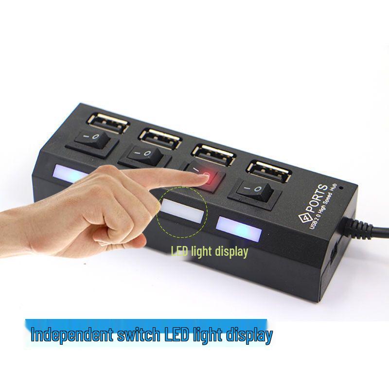 High-Speed USB Splitter Multi-Port Hub for Mouse, Keyboard, U Disk, Card Reader, Printer