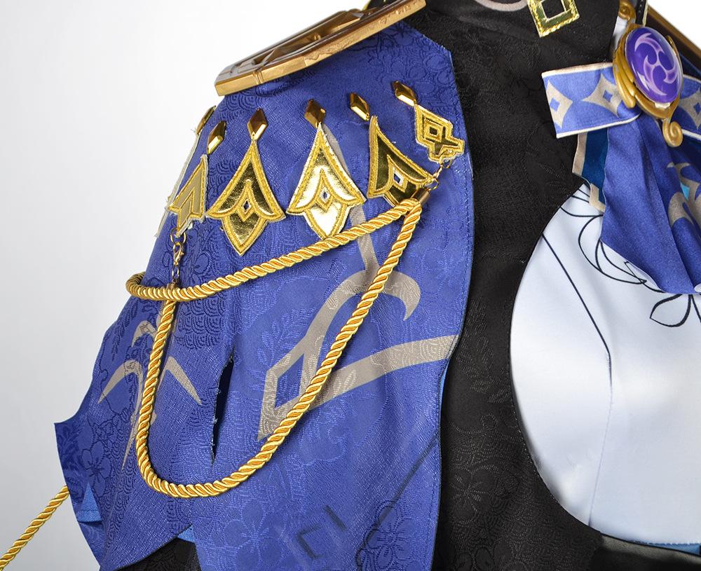 Clorinde Cosplay Rinkinys - Genshin Impact Fontaine Agentas Pilnas Kostiumas Moterims