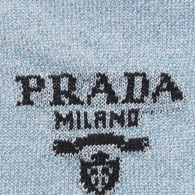 PRADA Polo Shirts Men's Blue Polo Collar Moderate Straight Fit UMB284S2211Z4Q-F0012