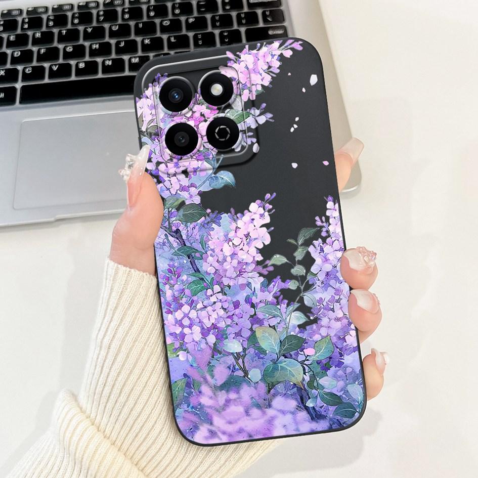 For Honor X7c 4G Case ALT-LX2 Shockproof Cover Sweet Girls Love Heart Soft Liquid Silicone Phone Cases For Honor 200 Smart Coque