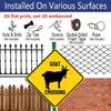 2D Flach 1 Stück, Ziegenüberquerung Diamant-Aluminiumschild - Metall-Warnschild, Rostfreie Farm- & Ranch-Dekoration für Auffahrt, Weide, Scheune, Ländlicher Hof