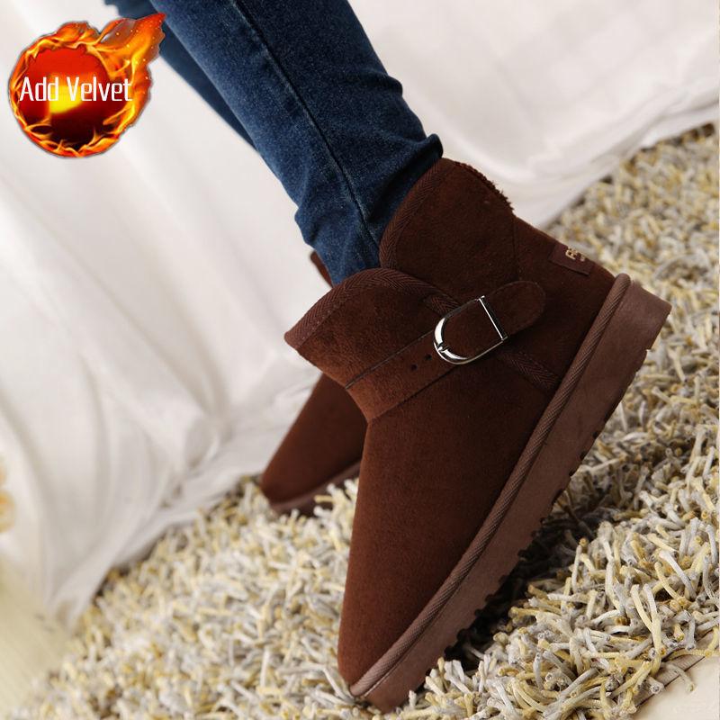 

Fashion Round Toe Flat Snow Boots for Women Fashion 2025 Trend Booties Comfortable and Elegant Padded New in High Quality Woman Shoes 36