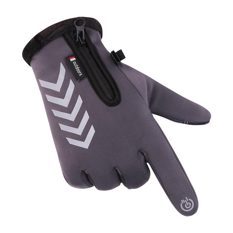 Men's and Women's Winter Touchscreen Cycling Gloves - Warm, Windproof, Waterproof, and Fleece-Lined for Outdoor Use