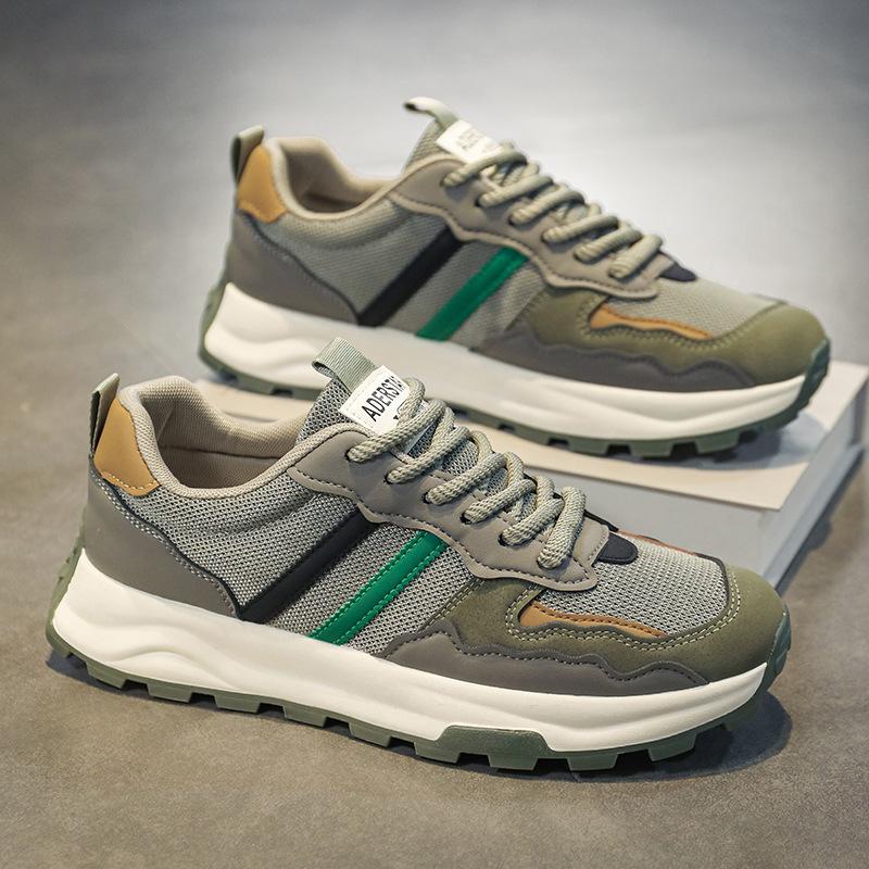 Scarpe autunno nuove casual e leggere da corsa sportive con suola spessa in rete traspirante
