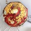 Golden Dragon  Pattern, Automatic Folding Umbrella, Portable and Foldable Design, 8 Ribs, a Christmas or Birthday Gift.