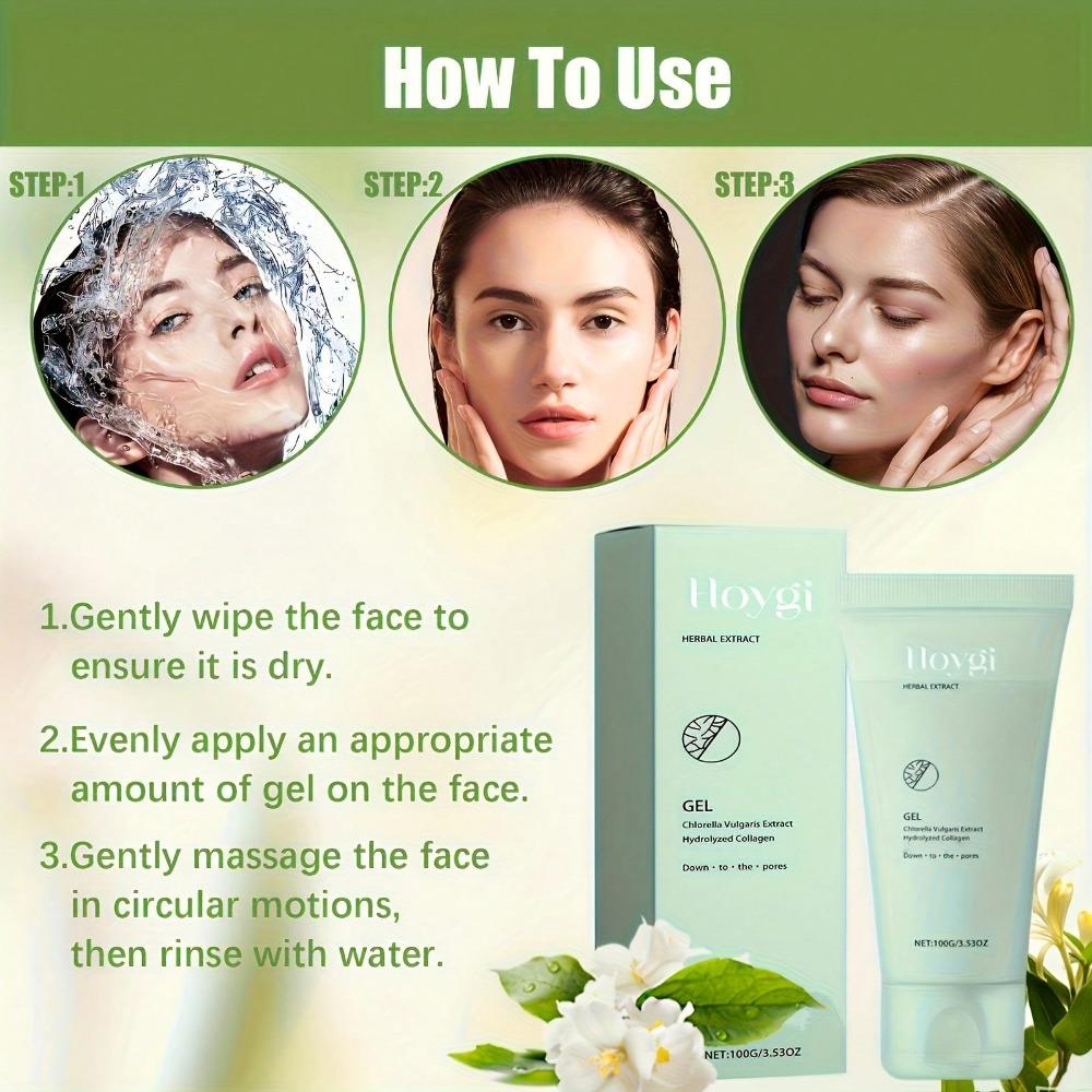 Herbal Facial Gel Gentle Cleansing Moisturizing Soft Skin Care Refreshing Cleanse Natural Skincare Gel For Sensitive Skin