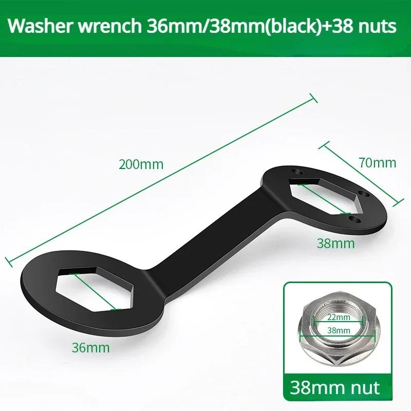 Washing Machine Wrench 36/38mm Nut Thickening Long Sleeve Spanner Washing Machine Disassembly Inner Barrel Screw Clutch Tool