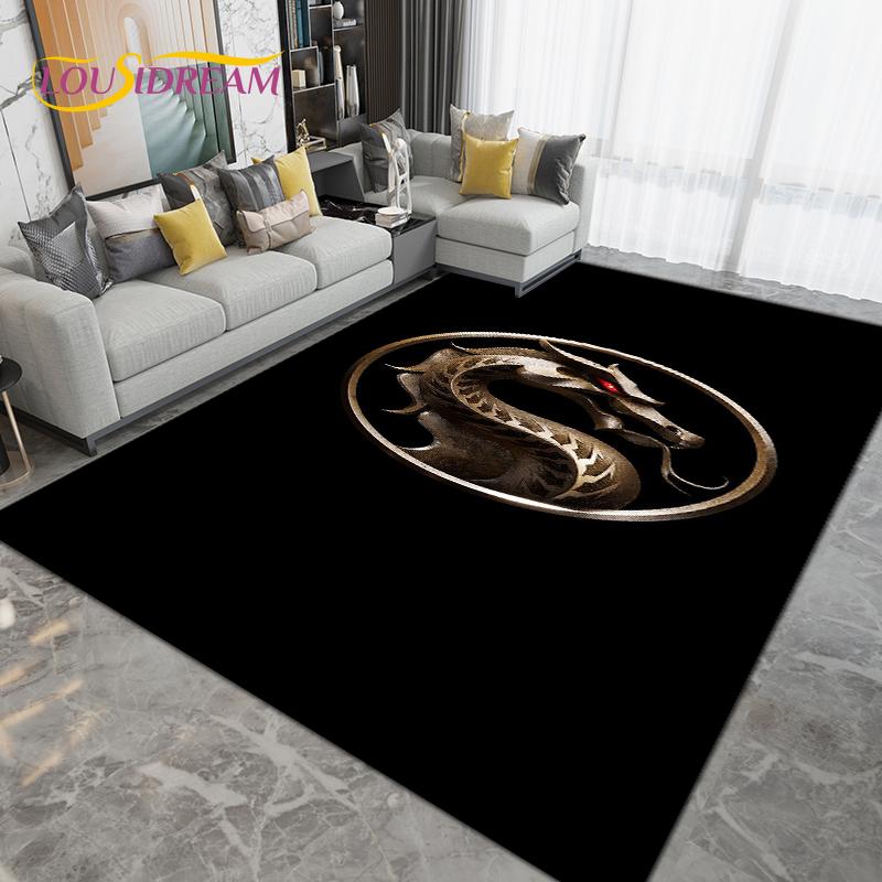 Cartoon Mortal Kombat Area Rug Large,Carpet Rug for Living Room Bedroom,Kitchen Bathroom Entrance Doormat Non-slip Floor Mats