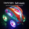 360° Rotating Electric Stunt Car with Lights & Music - Transparent Gear Toy for Kids