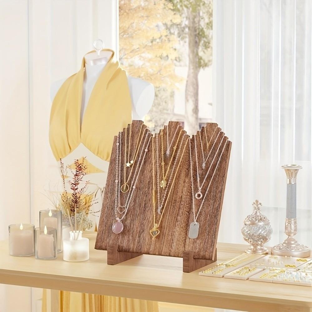 Jewelry Flame Shape Necklace Display Board Stable Necklace Display Stand  Bedroom